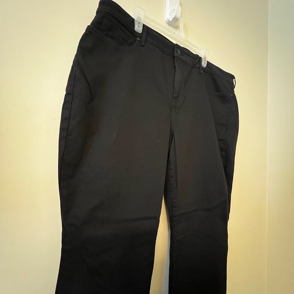 NYDJ 22W Marilyn Straight Black Jeans - Picture 3 of 9